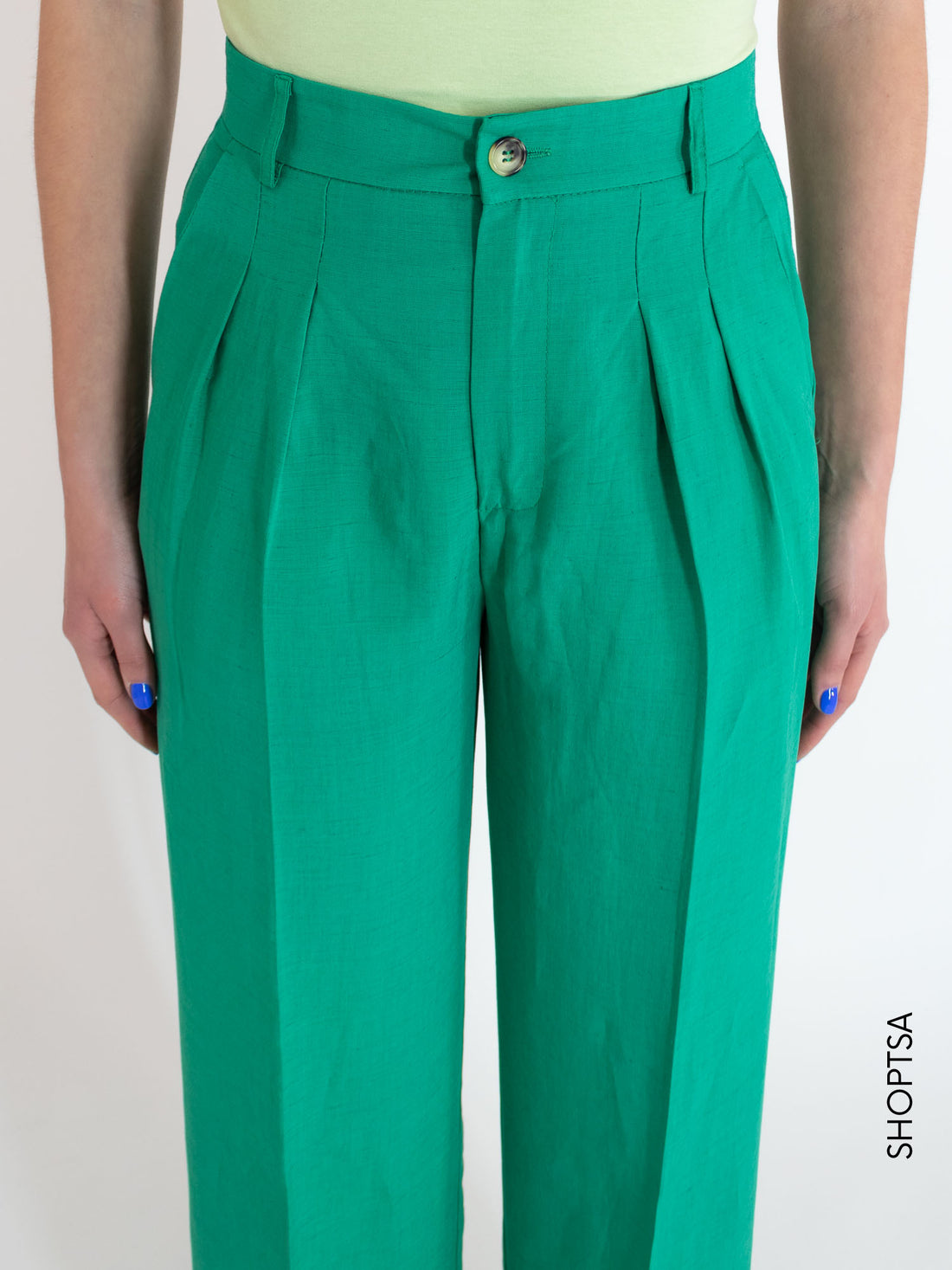 Linen palazzo trousers TY1112 - ViCOLO