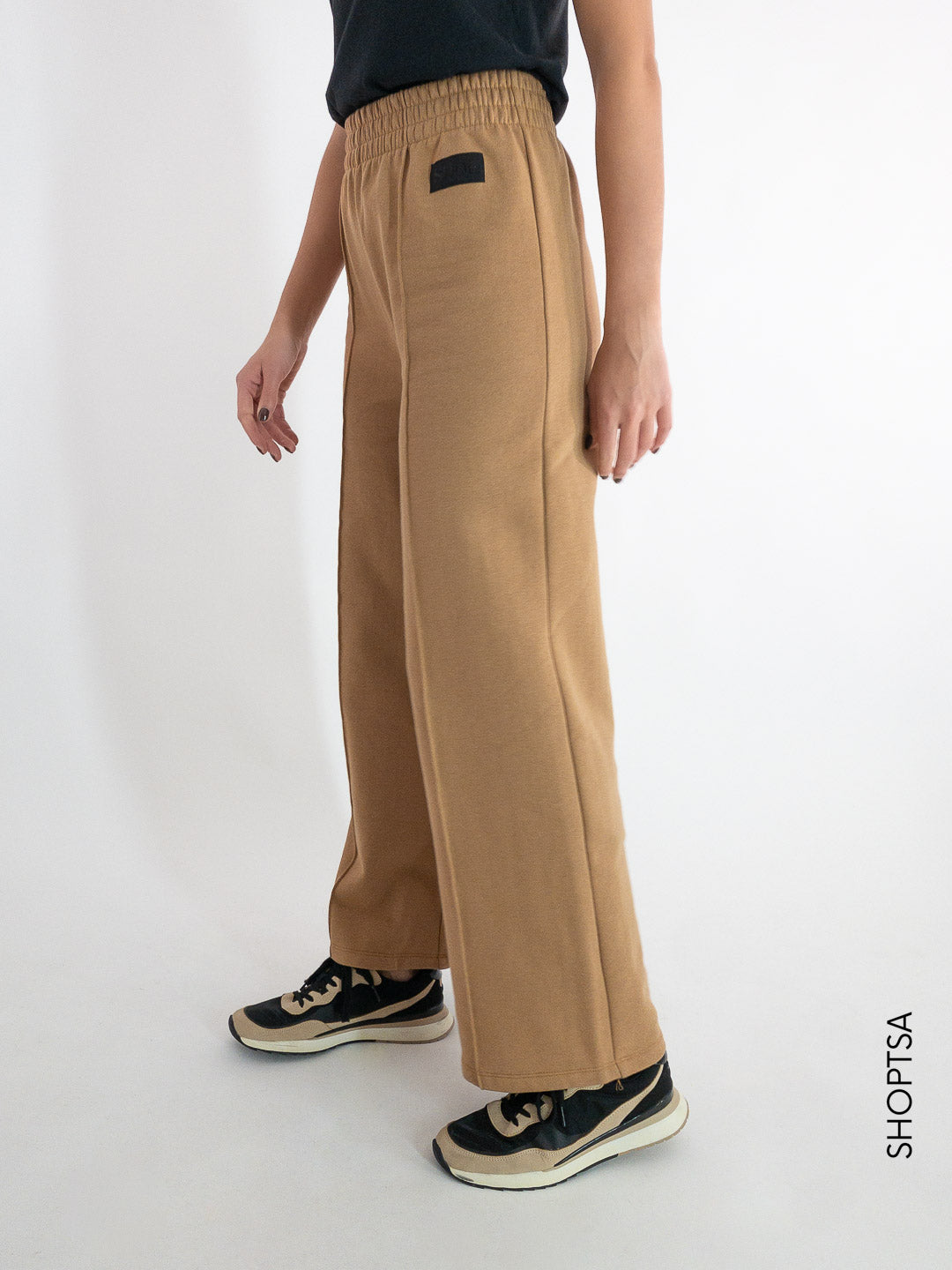 Palazzo trousers with PAMYLA detail - SHOE