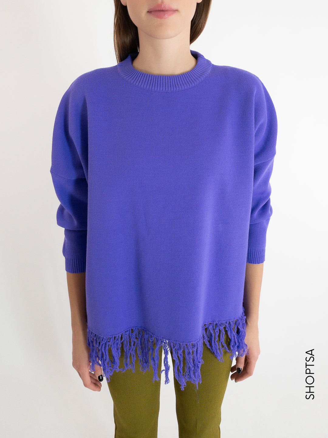 Over fringed sweater - GAMS'S