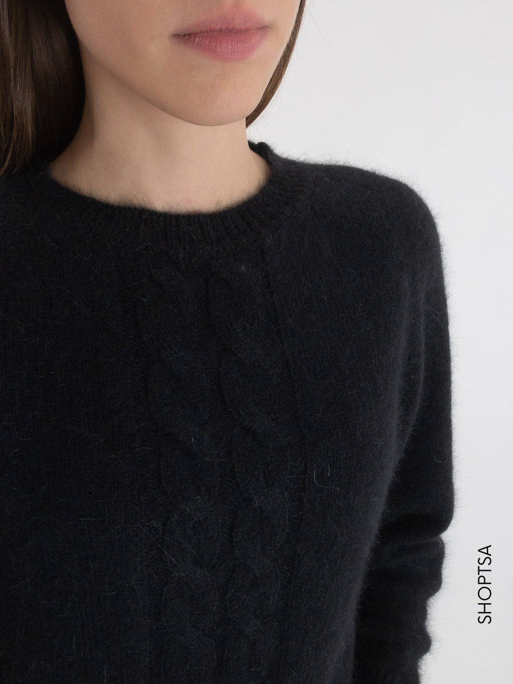 Maglia treccia angora 55124Z - ViCOLO