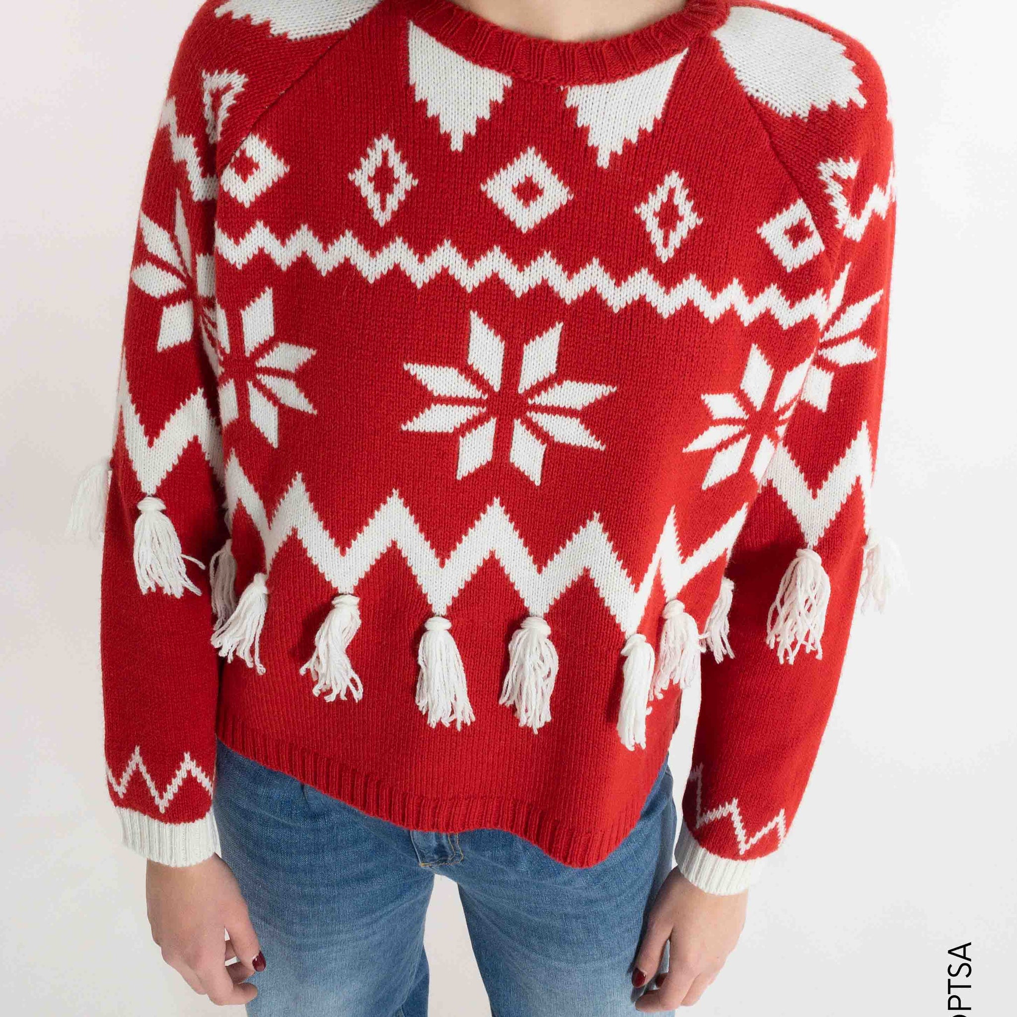 Maglione frange Natale - ViCOLO