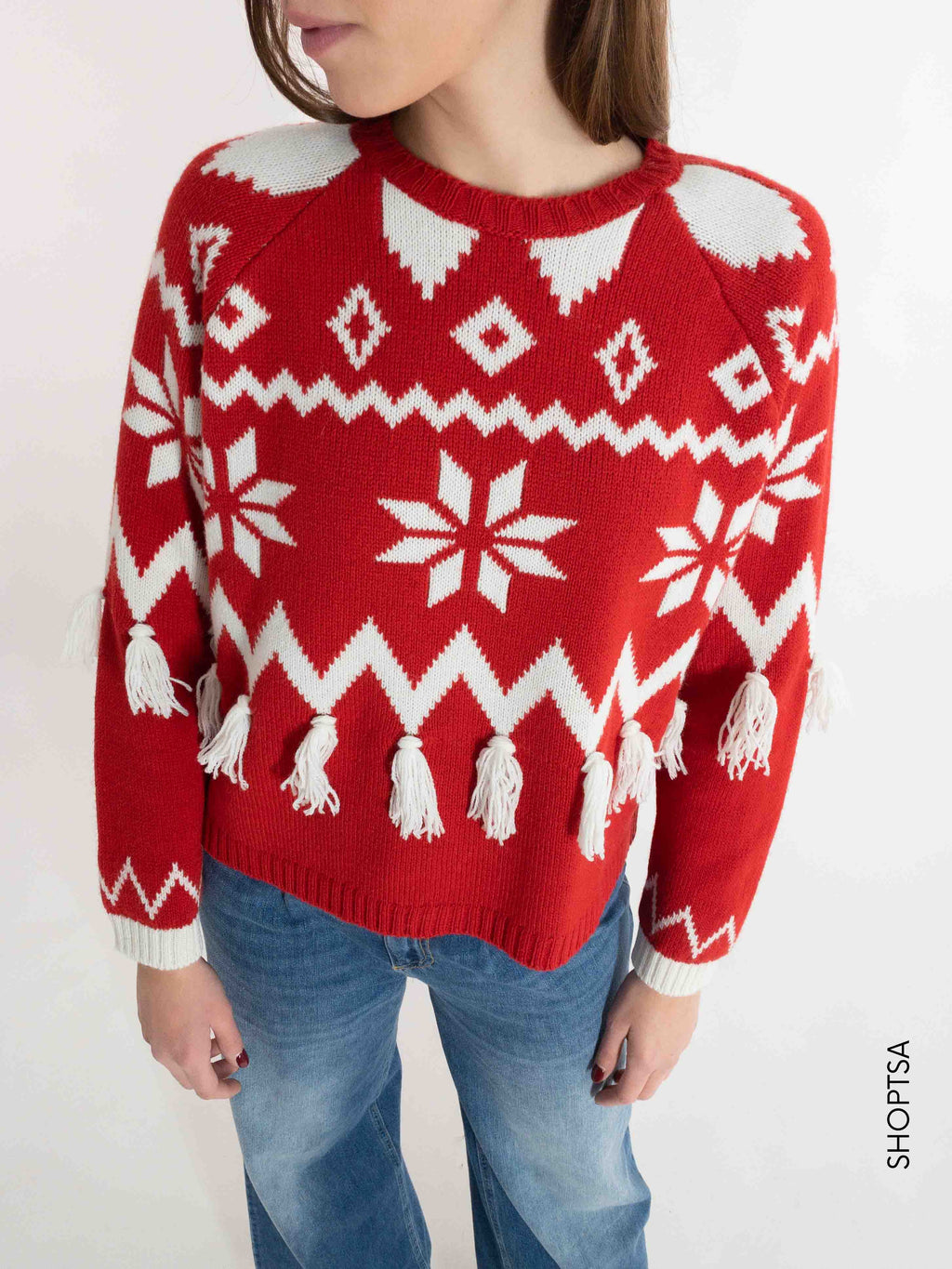Maglione frange Natale - ViCOLO