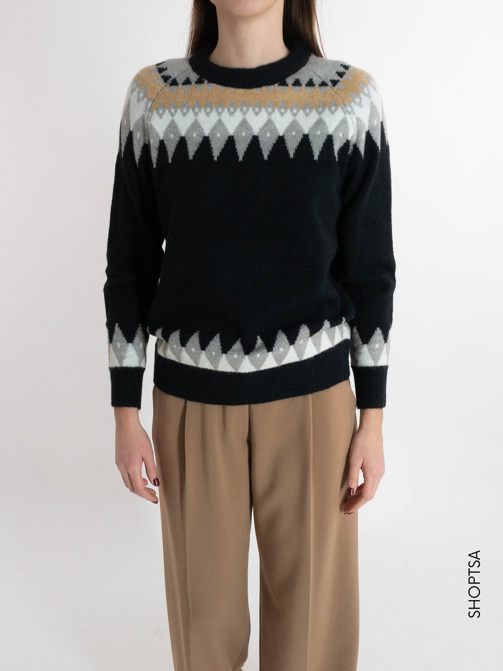 Maglione norvegese colorato