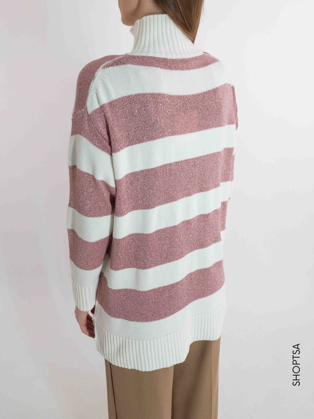 Maglia lunga righe 77283z - ViCOLO