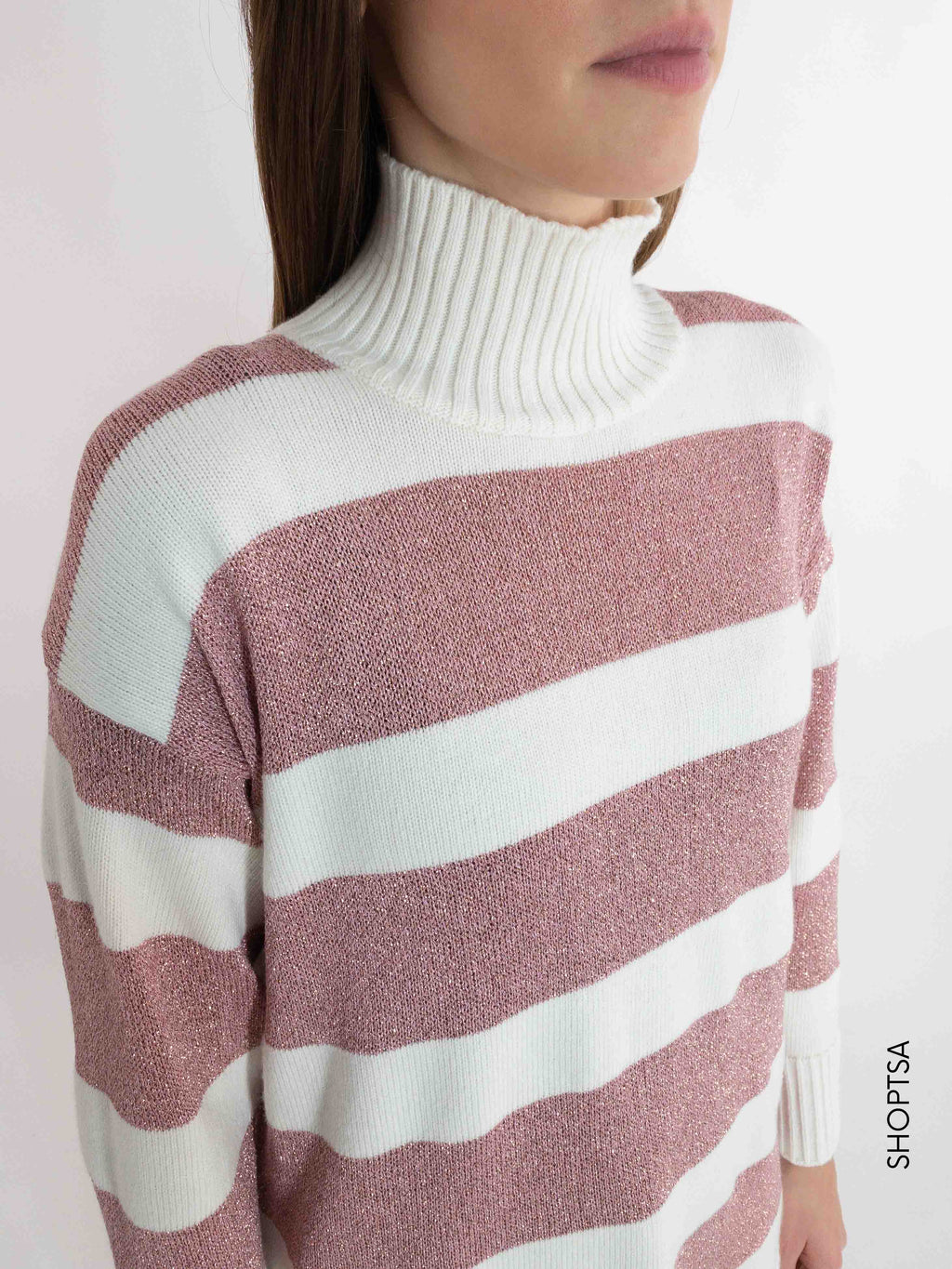 Maglia lunga righe 77283z - ViCOLO