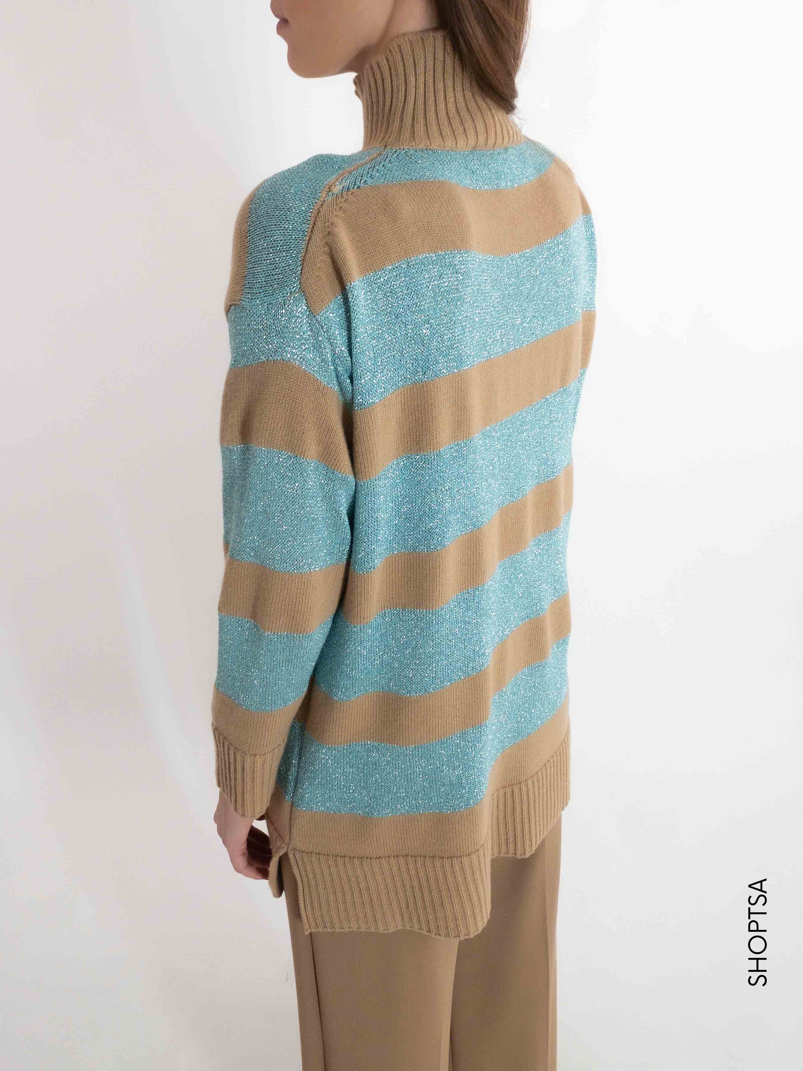 Maglia lunga righe 77283z - ViCOLO