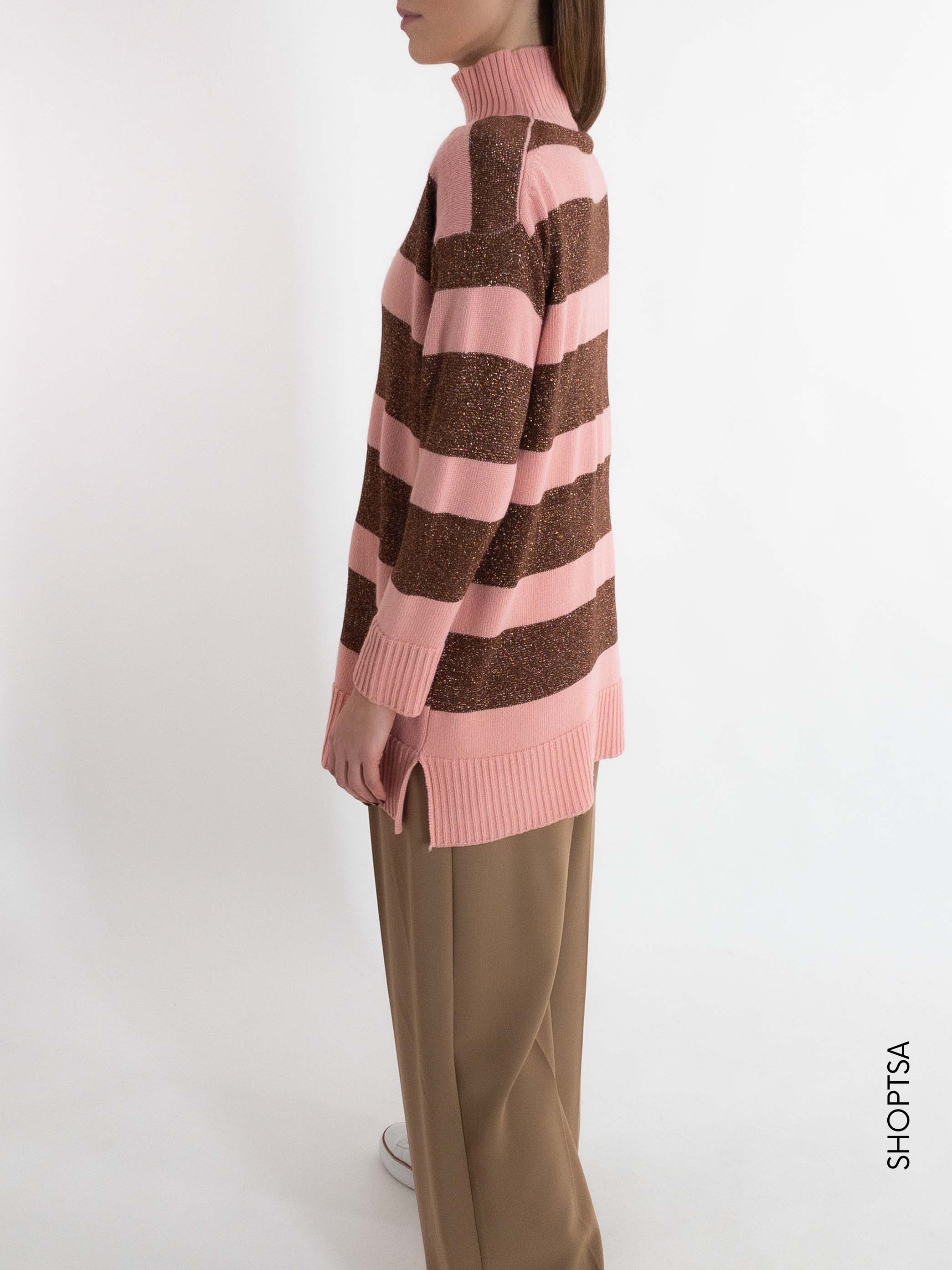 Maglia lunga righe 77283z - ViCOLO