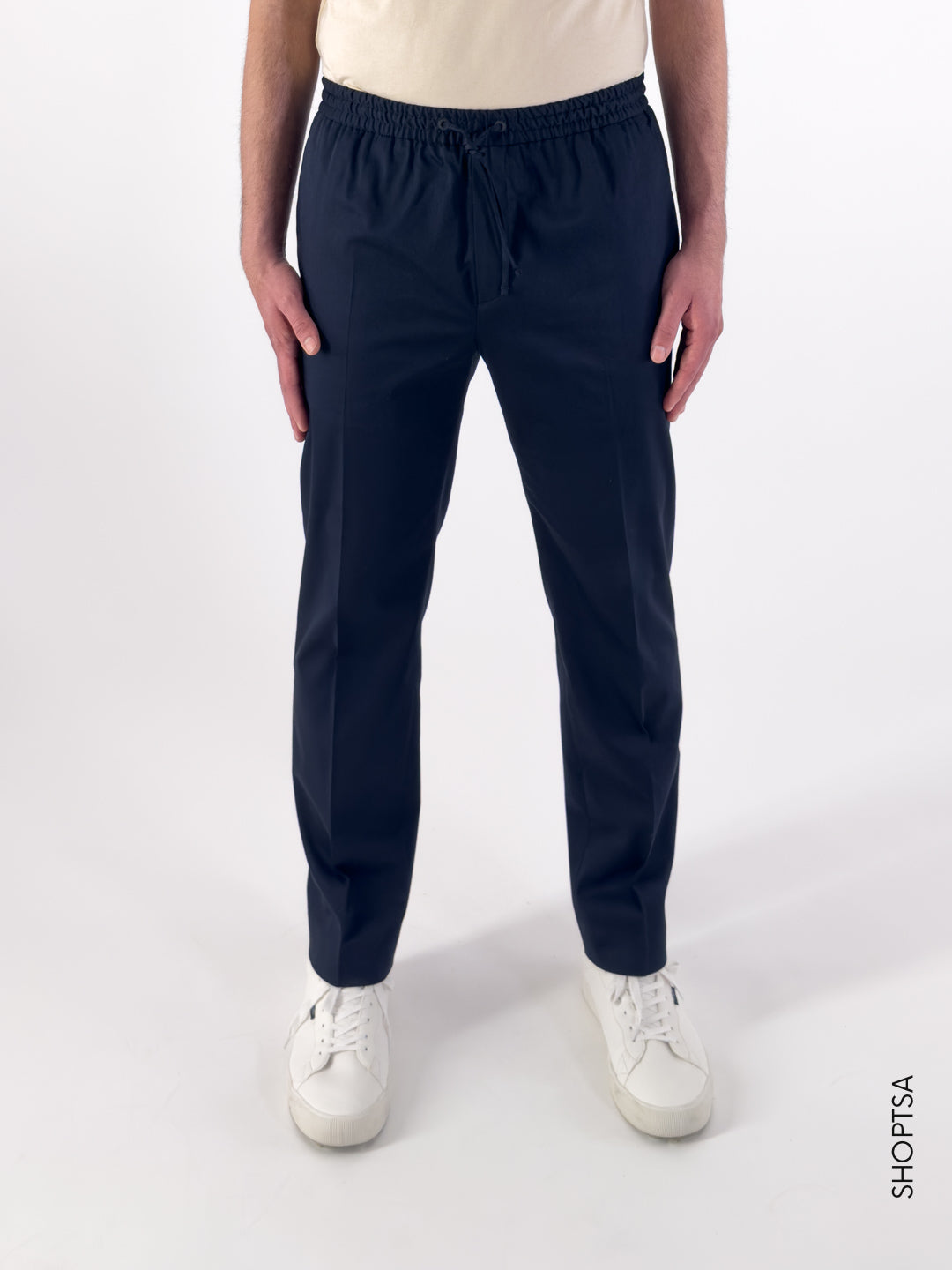 Sateen drawstring trousers K10K111705