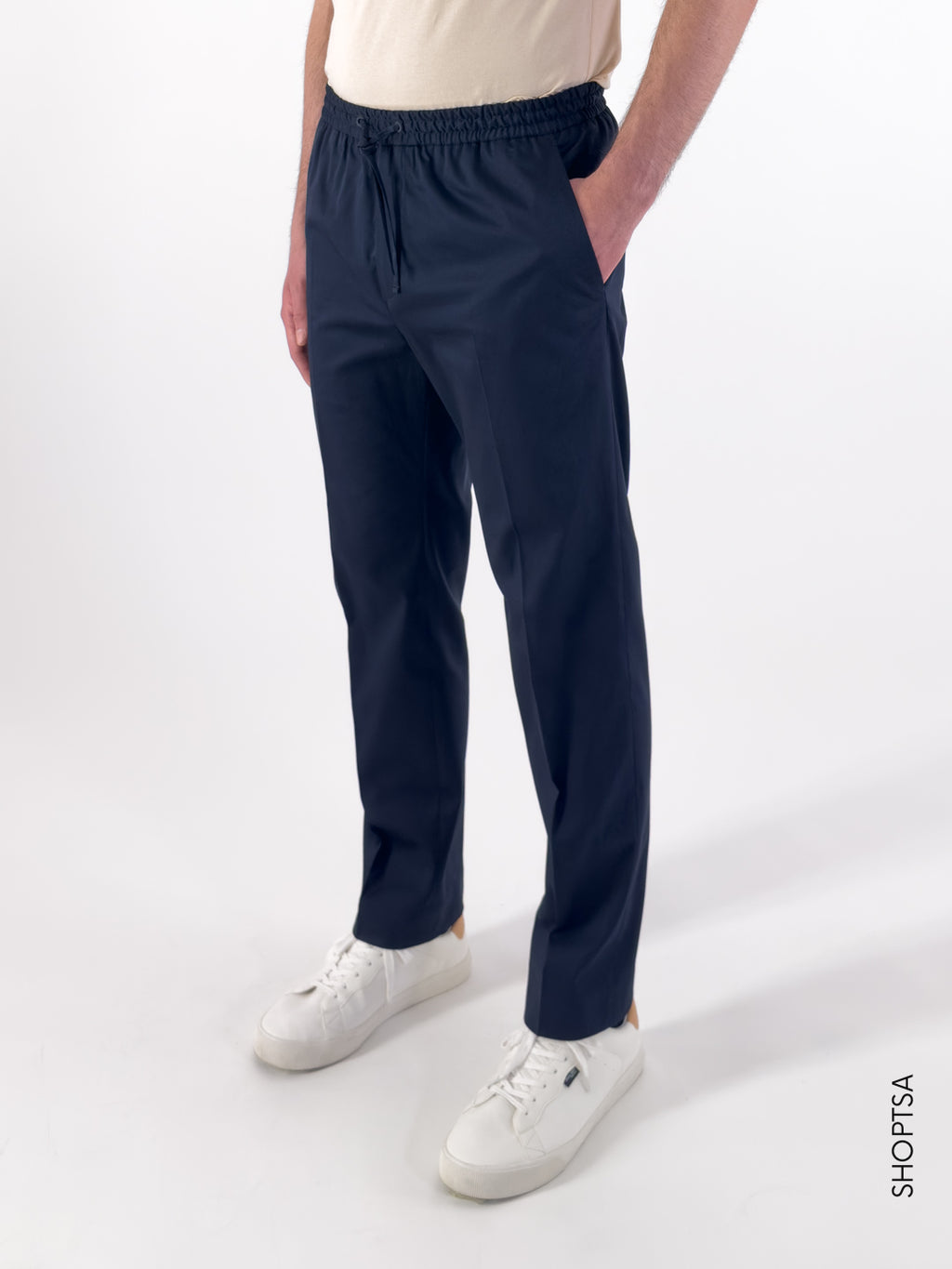 Sateen drawstring trousers K10K111705