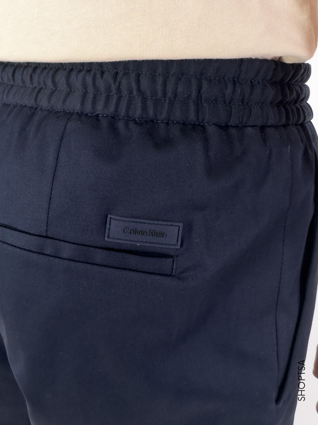 Sateen drawstring trousers K10K111705