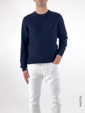 Pullover a nido d'ape - Tommy Hilfiger