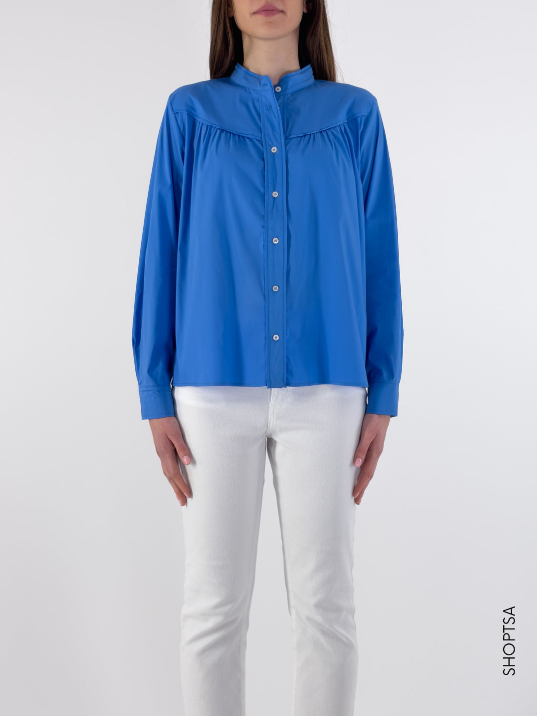 EGLE light blue cotton shirt - EMME Marella