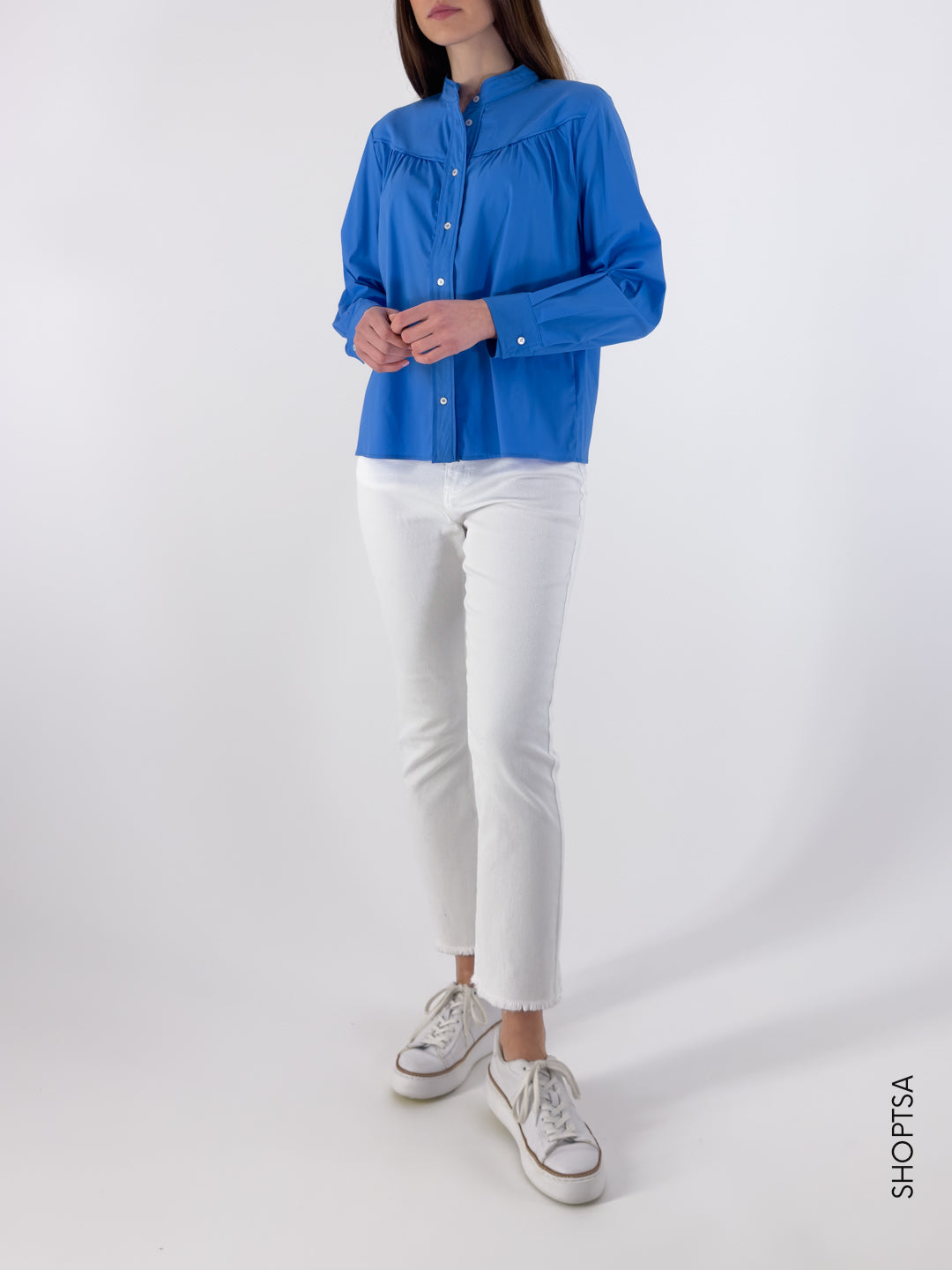EGLE light blue cotton shirt - EMME Marella