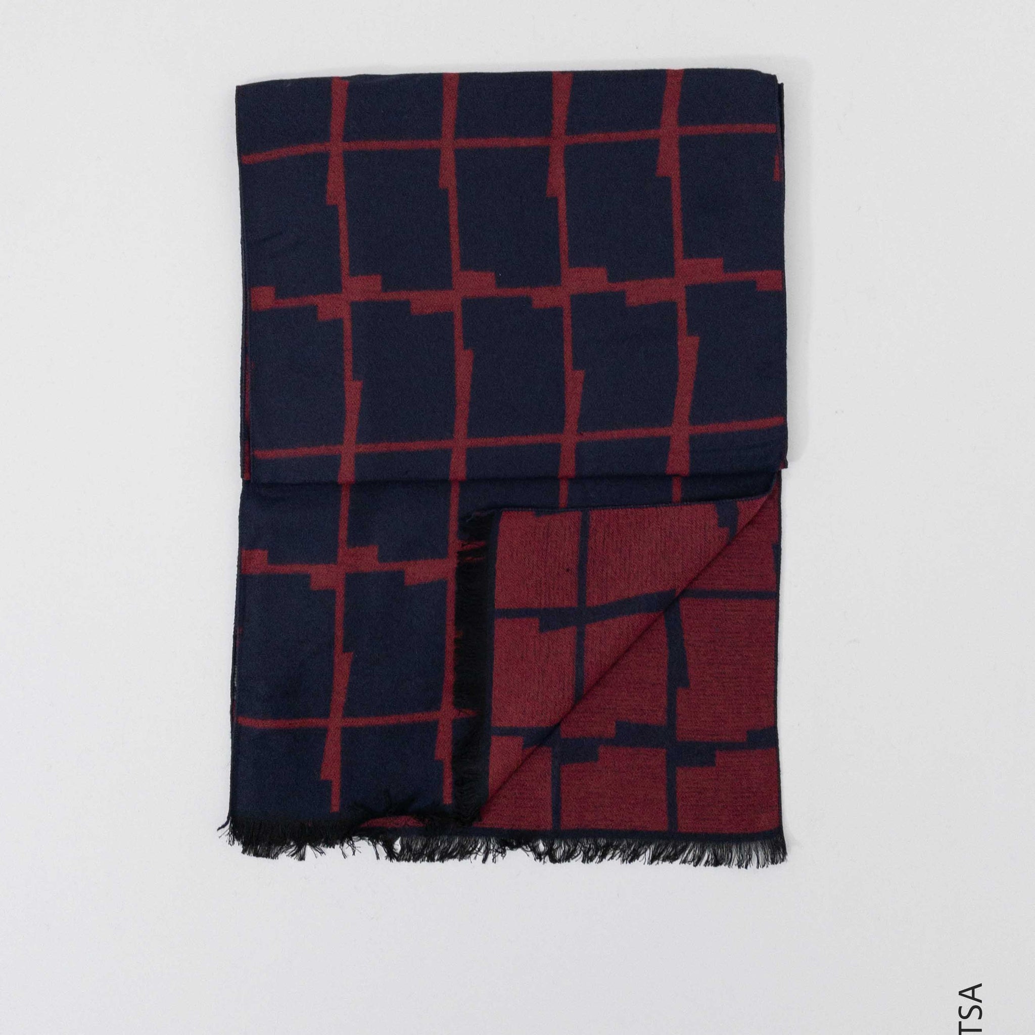 Men's patterned scarf