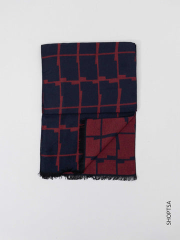 Men's patterned scarf