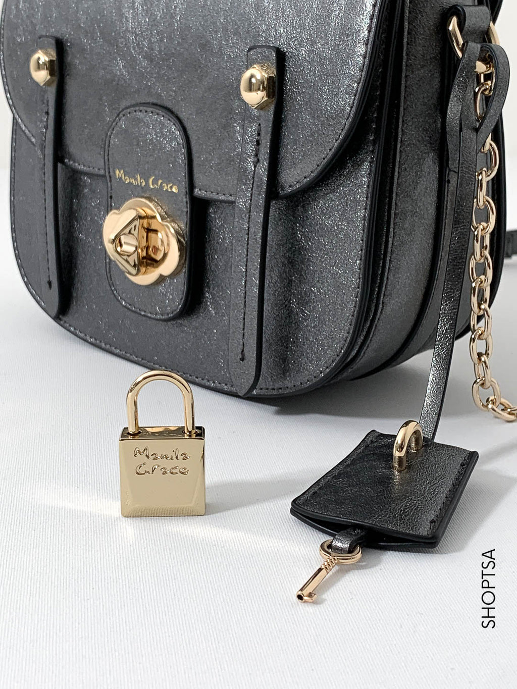 POPPY metallic bag - MANILA GRACE
