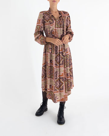 Patterned silk blend dress - Prani