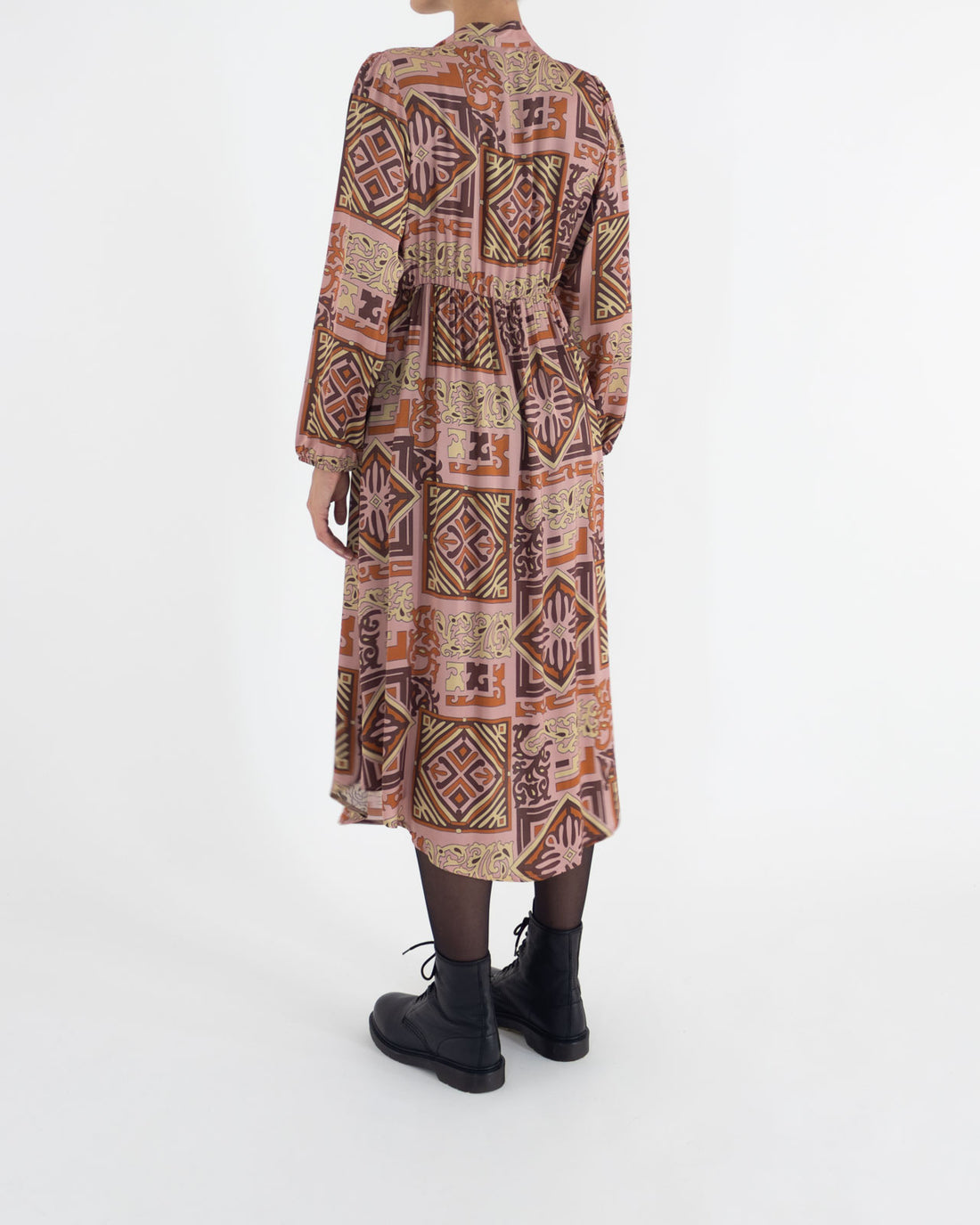 Patterned silk blend dress - Prani