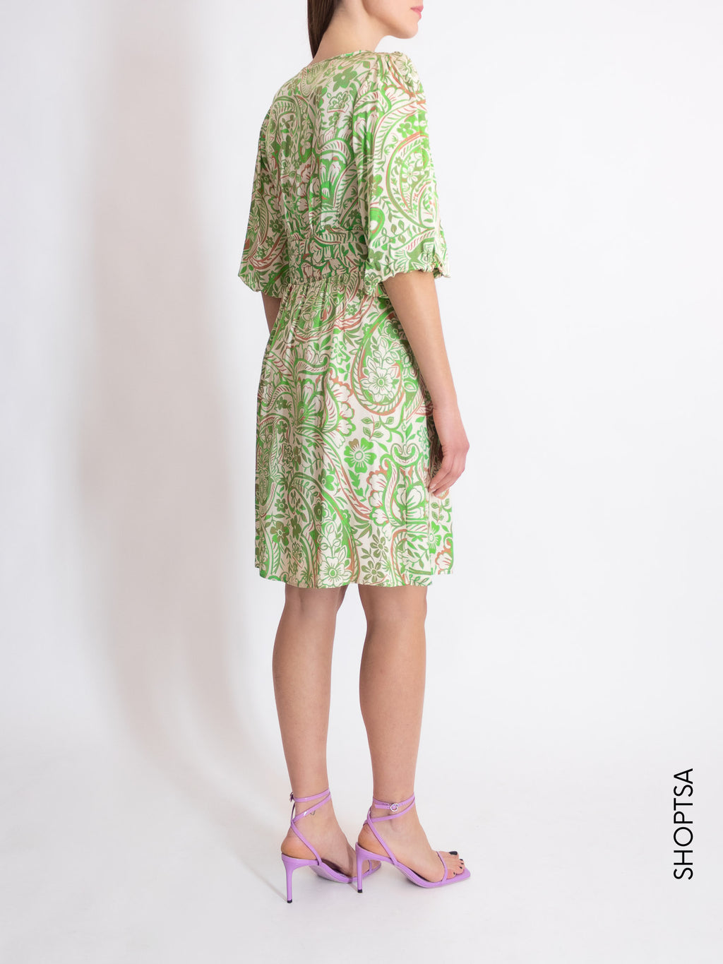 Short green dress - PRANI