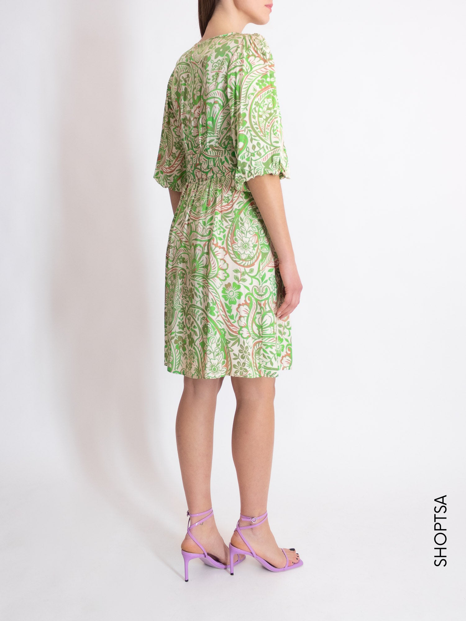 Short green dress - PRANI