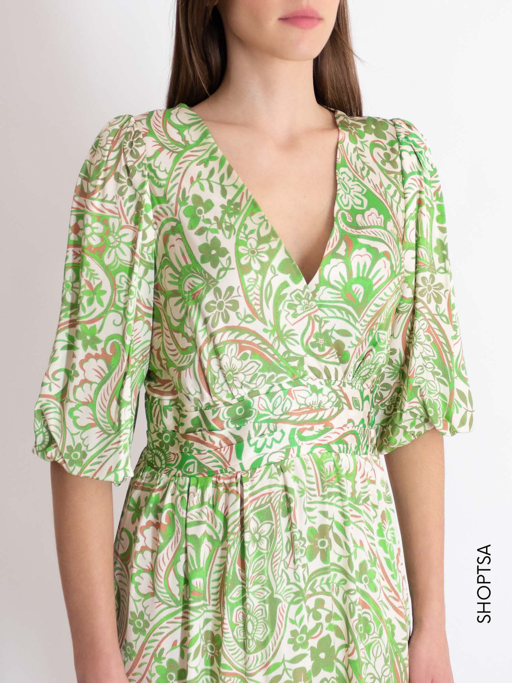 Short green dress - PRANI