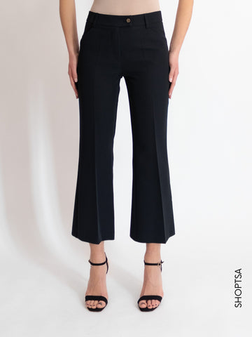 Black trumpet trousers