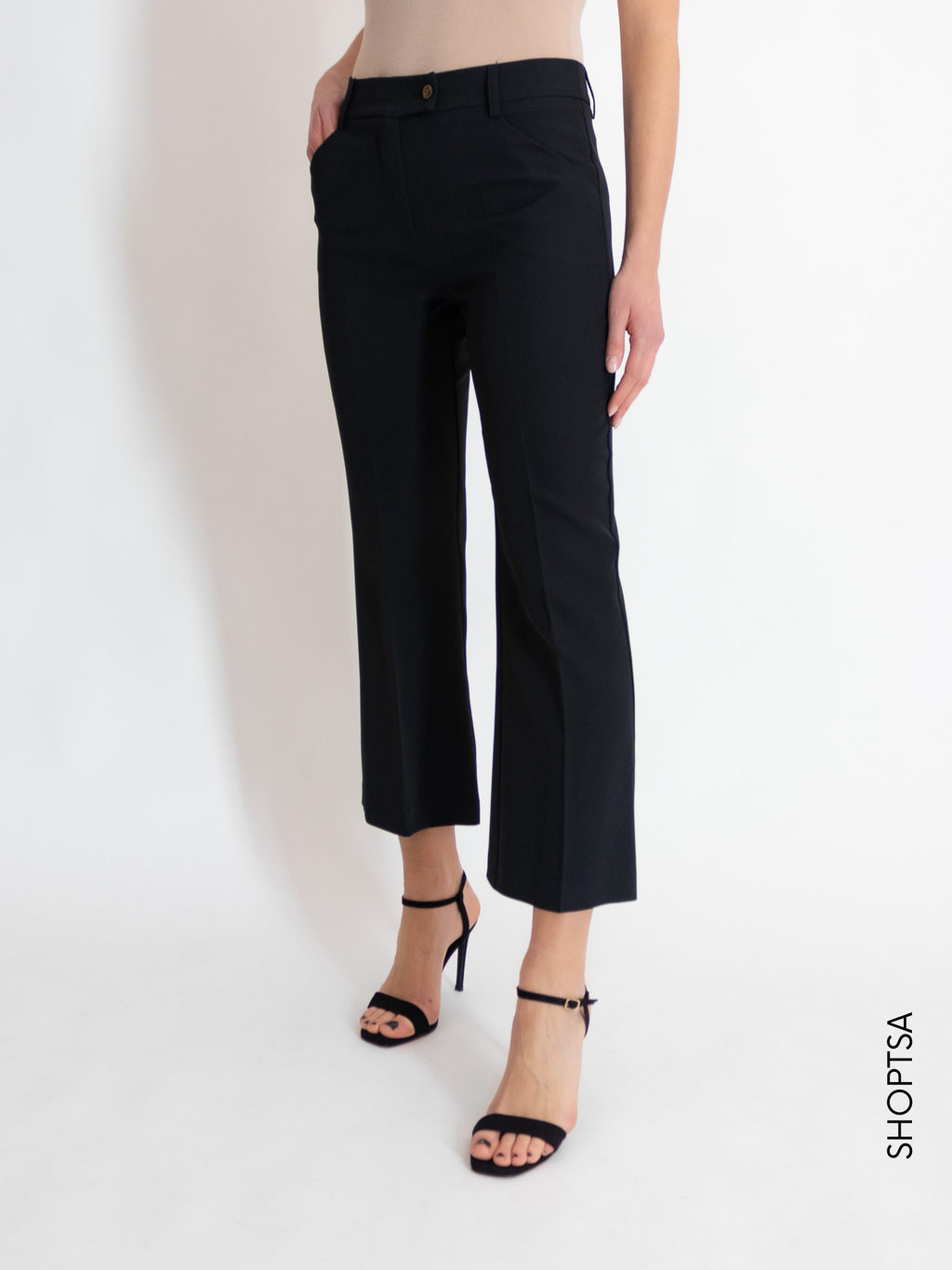 Apple green trumpet trousers