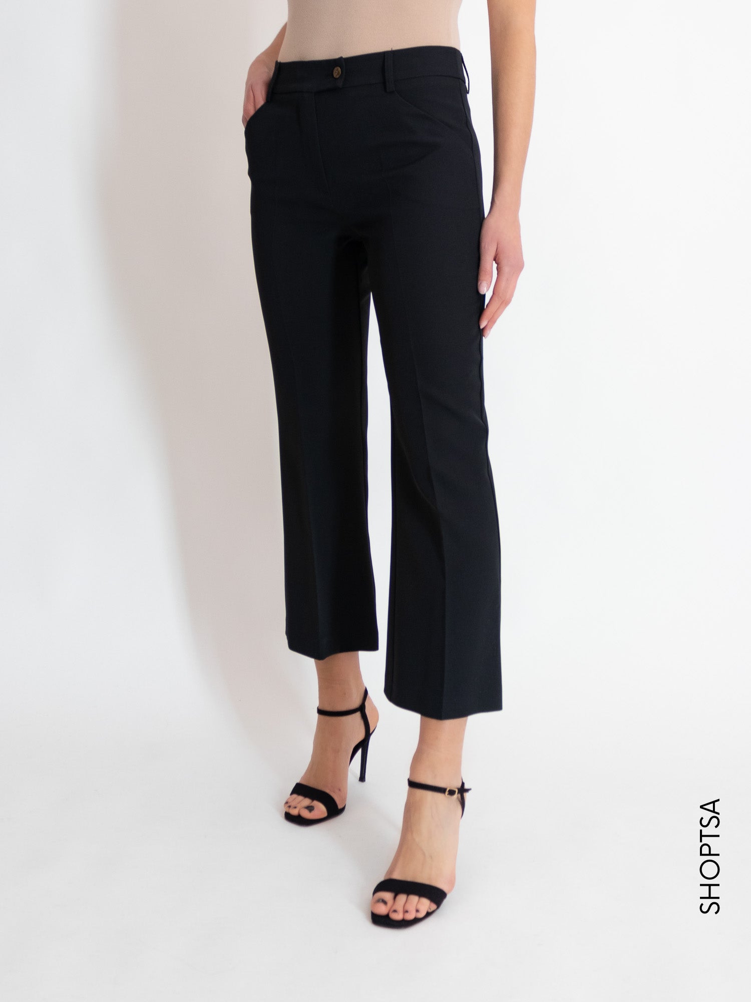 Apple green trumpet trousers