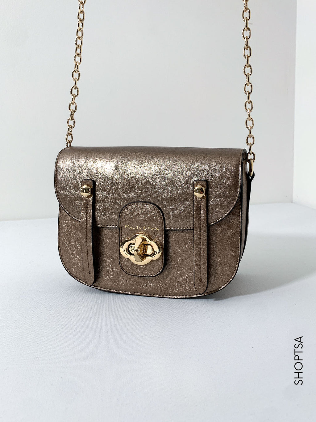 POPPY metallic bag - MANILA GRACE