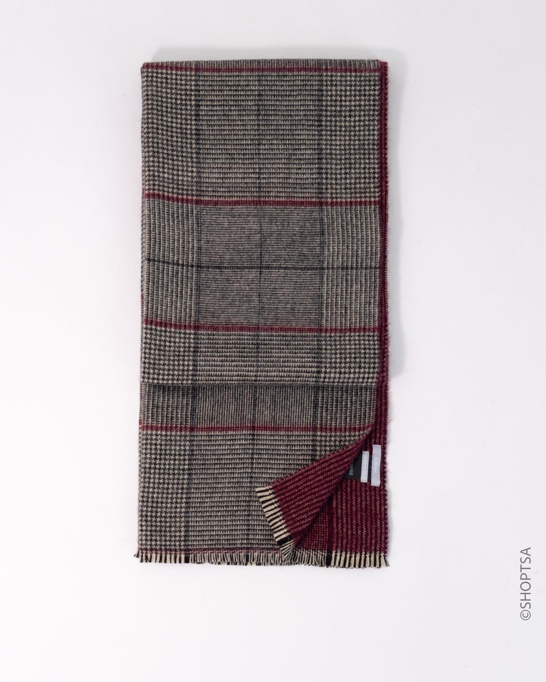 Checked men's scarf - SSEINSE