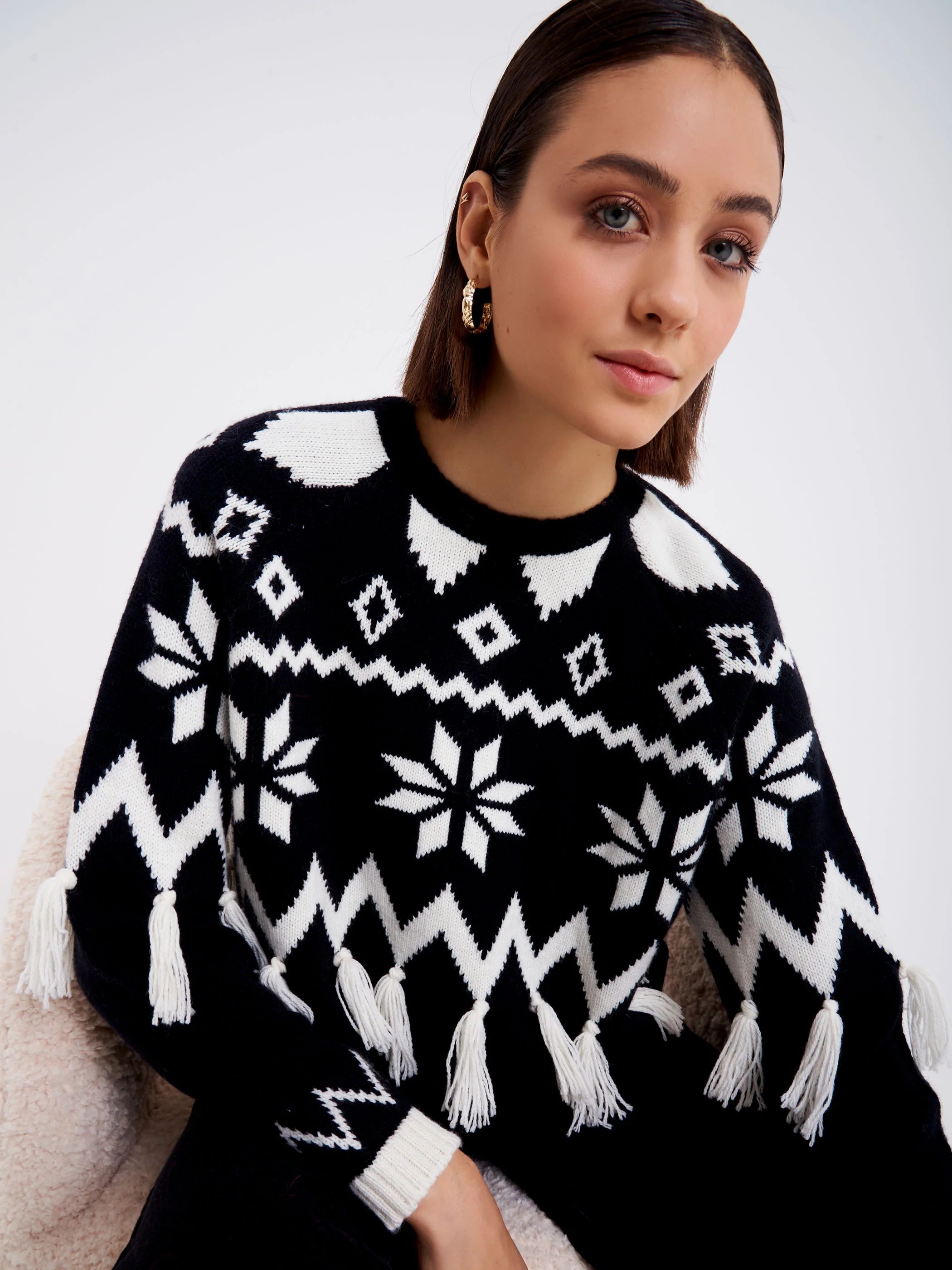 Maglione frange Natale - ViCOLO