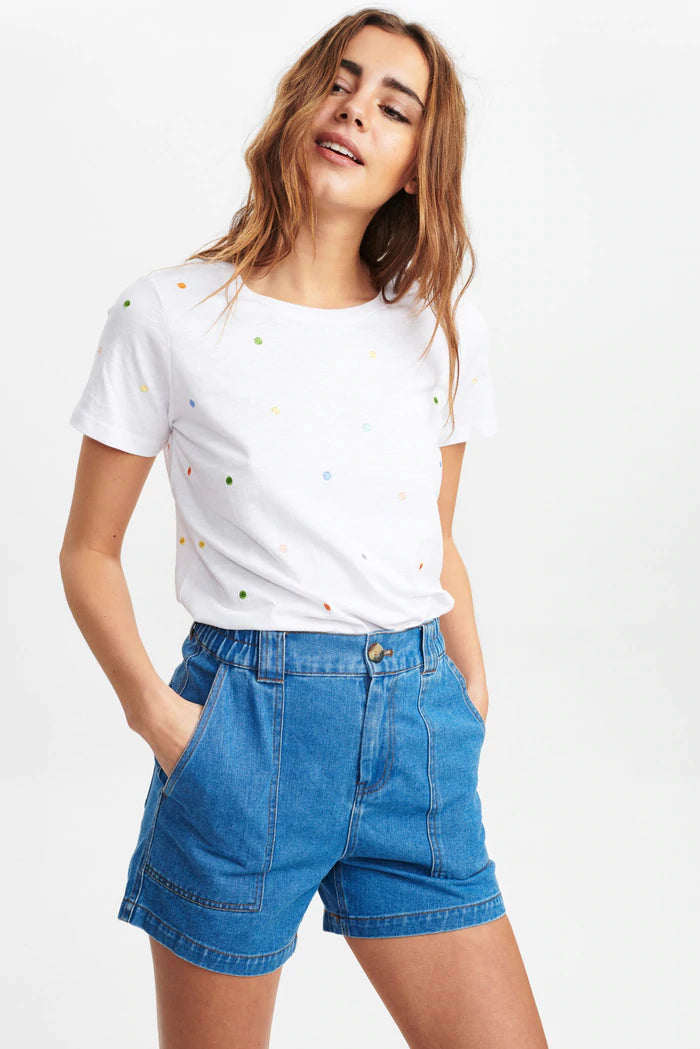 Cotton t-shirt 701522 white - NÜMPH