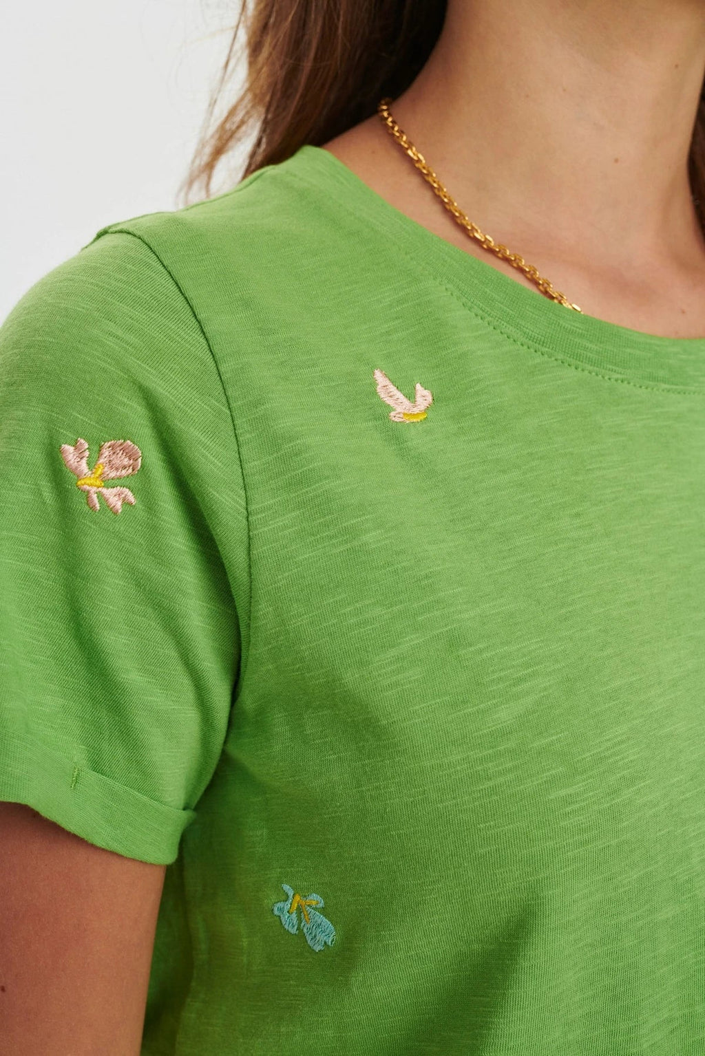 T-shirt cotone 701523 verde - NÜMPH - Numph - shopTSa