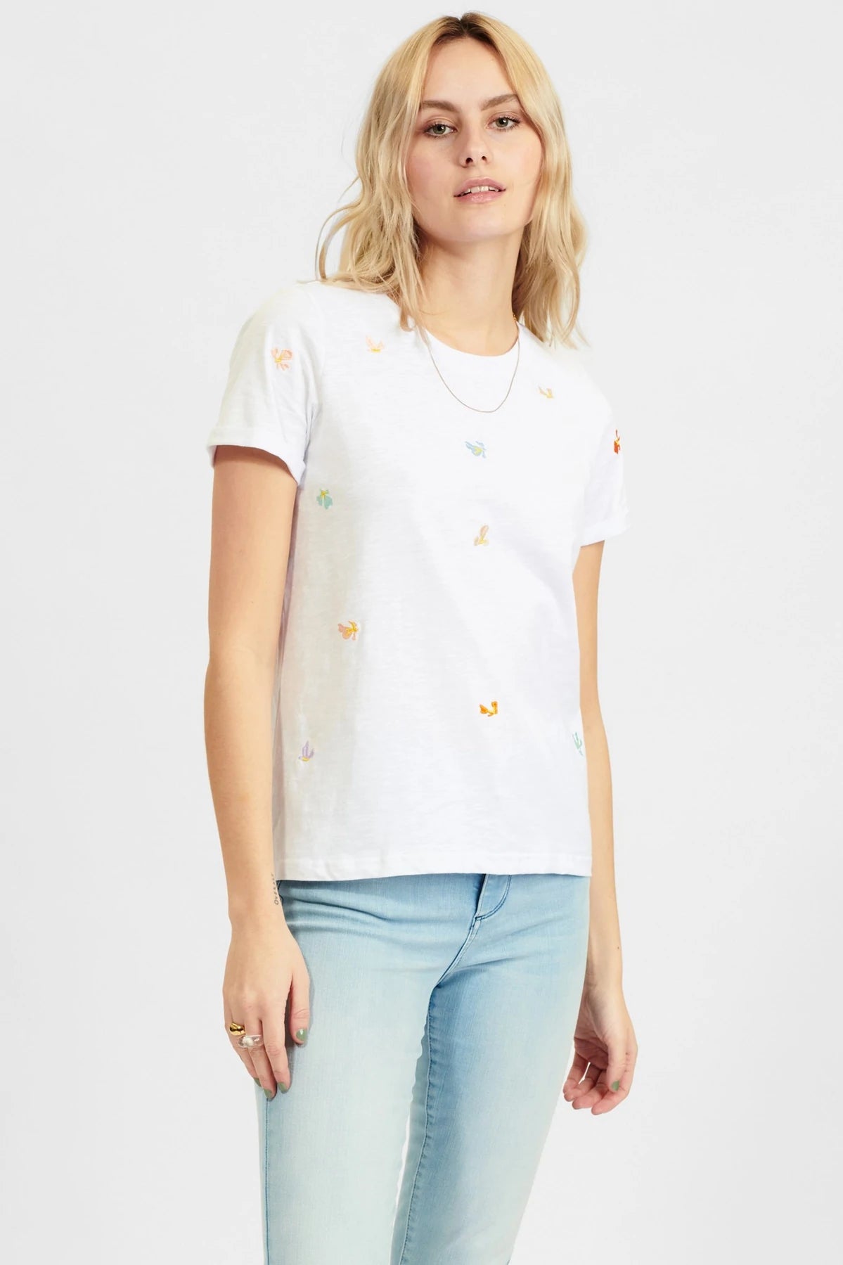 Cotton t-shirt 701523 white - NÜMPH