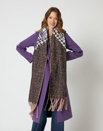 Powder pink rectangular scarf - Manila Grace